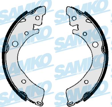 Samko 84350 - Комплект гальм, барабанний механізм autozip.com.ua