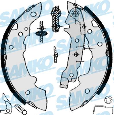 Samko 84321 - Комплект гальм, барабанний механізм autozip.com.ua