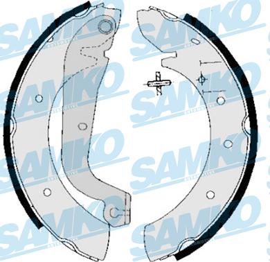 Samko 85020 - Комплект гальм, барабанний механізм autozip.com.ua