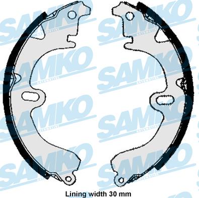 Samko 85860 - Комплект гальм, барабанний механізм autozip.com.ua