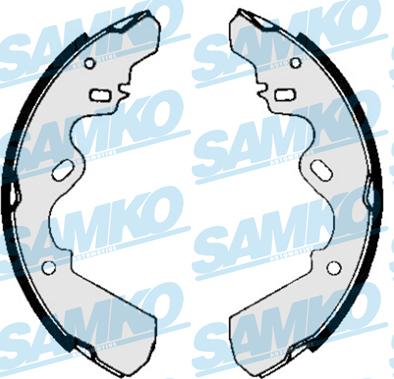 Samko 85820 - Комплект гальм, барабанний механізм autozip.com.ua