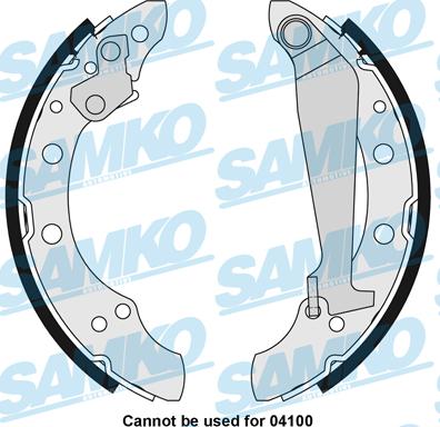 Samko 85730 - Комплект гальм, барабанний механізм autozip.com.ua