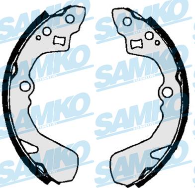 Samko 86430 - Комплект гальм, барабанний механізм autozip.com.ua