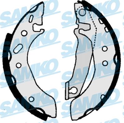 Samko 86030 - Комплект гальм, барабанний механізм autozip.com.ua