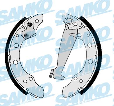 Samko 86830 - Комплект гальм, барабанний механізм autozip.com.ua