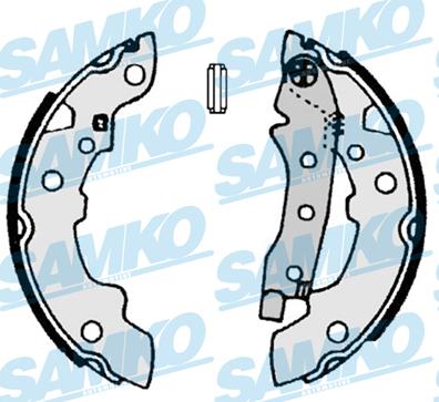 Samko 80500 - Комплект гальм, барабанний механізм autozip.com.ua