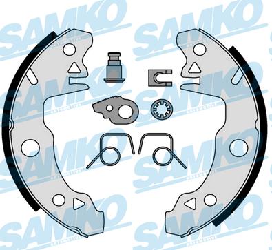 Samko 80521 - Комплект гальм, барабанний механізм autozip.com.ua