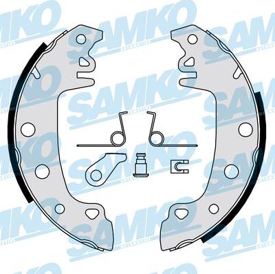 Samko 80771 - Комплект гальм, барабанний механізм autozip.com.ua