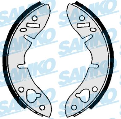 Samko 81560 - Комплект гальм, барабанний механізм autozip.com.ua
