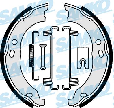 Samko 81003 - Комплект гальм, ручник, парковка autozip.com.ua