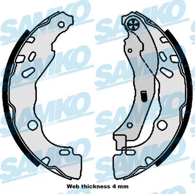 Samko 81109 - Комплект гальм, барабанний механізм autozip.com.ua
