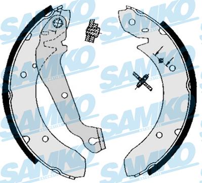 Samko 81360 - Комплект гальм, барабанний механізм autozip.com.ua