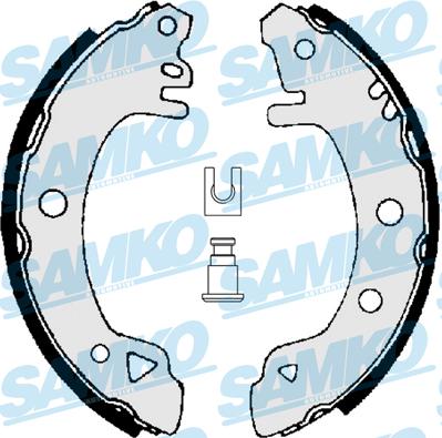 Samko 81380 - Комплект гальм, барабанний механізм autozip.com.ua