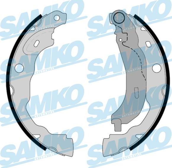 Samko 81216 - Комплект гальм, барабанний механізм autozip.com.ua