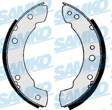 Samko 81210 - Комплект гальм, барабанний механізм autozip.com.ua