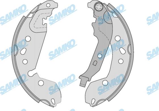 Samko 81239 - Комплект гальм, барабанний механізм autozip.com.ua