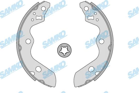 Samko 81238 - Комплект гальм, барабанний механізм autozip.com.ua