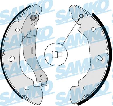 Samko 88580 - Комплект гальм, барабанний механізм autozip.com.ua