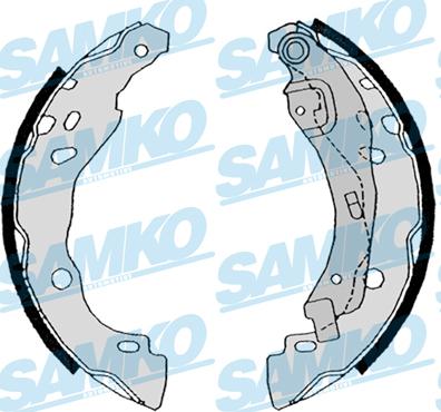 Samko 88630 - Комплект гальм, барабанний механізм autozip.com.ua