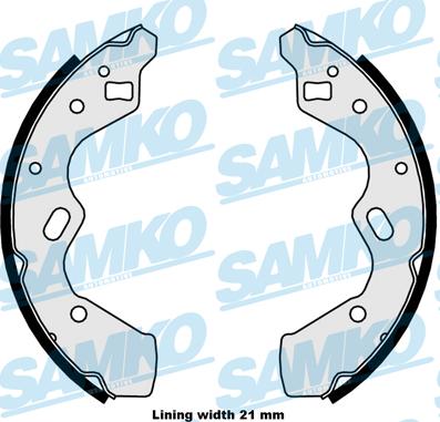 Samko 88050 - Комплект гальм, барабанний механізм autozip.com.ua