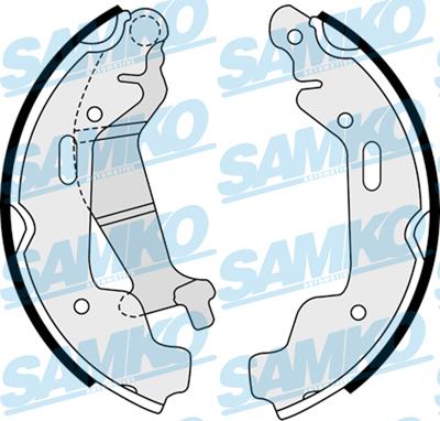 Samko 88110 - Комплект гальм, барабанний механізм autozip.com.ua