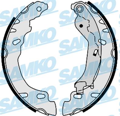 Samko 88780 - Комплект гальм, барабанний механізм autozip.com.ua