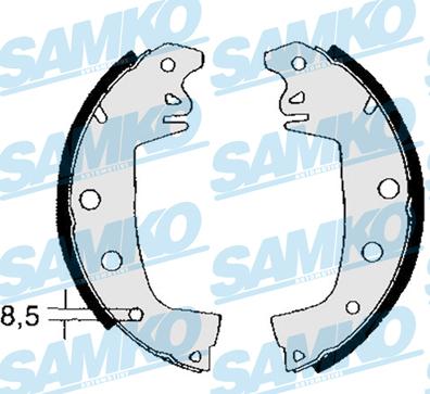 Samko 82970 - Комплект гальм, барабанний механізм autozip.com.ua