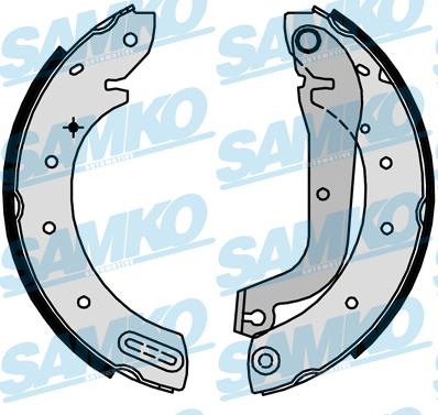 Samko 87640 - Комплект гальм, барабанний механізм autozip.com.ua