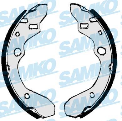 Samko 87010 - Комплект гальм, барабанний механізм autozip.com.ua