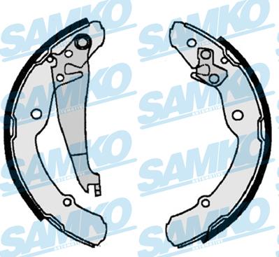 Samko 87300 - Комплект гальм, барабанний механізм autozip.com.ua