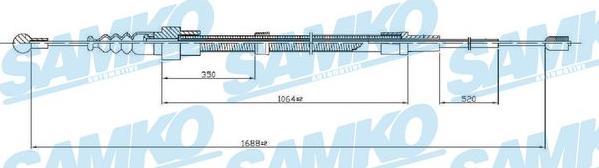 Samko C0953B - Трос, гальмівна система autozip.com.ua