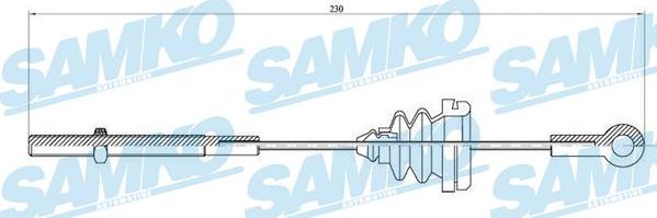 Samko C0904B - Трос, гальмівна система autozip.com.ua