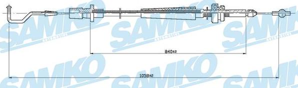 Samko C0003A - Тросик газу autozip.com.ua