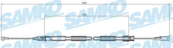 Samko C0007B - Трос, гальмівна система autozip.com.ua