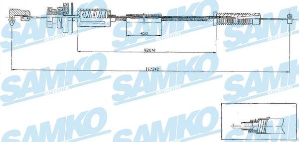 Samko C0079A - Тросик газу autozip.com.ua