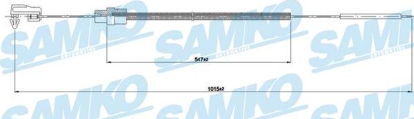 Samko C0078A - Тросик газу autozip.com.ua