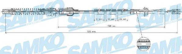 Samko C0073A - Тросик газу autozip.com.ua