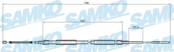 Samko C0306B - Трос, гальмівна система autozip.com.ua