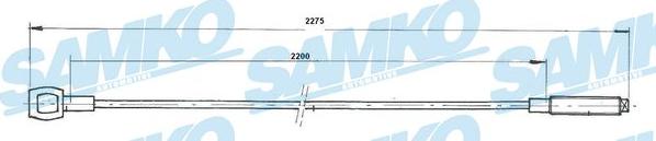 Samko C0290C - Трос, управління зчепленням autozip.com.ua