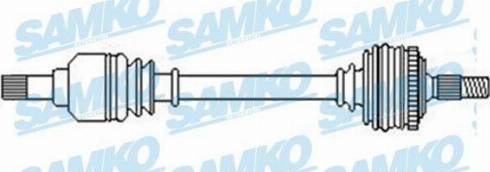 Samko DS52454 - Приводний вал autozip.com.ua