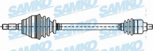 Samko DS52207 - Приводний вал autozip.com.ua