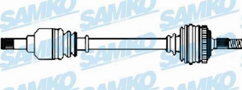 Samko DS37081 - Приводний вал autozip.com.ua