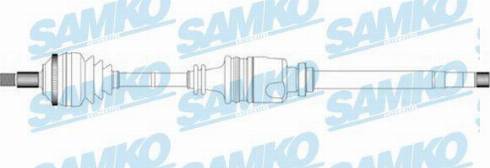 Samko DS16089 - Приводний вал autozip.com.ua