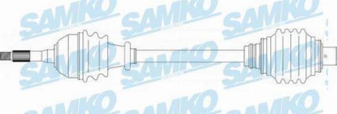 Samko DS39012 - Приводний вал autozip.com.ua
