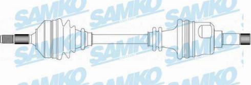 Samko DS38141 - Приводний вал autozip.com.ua