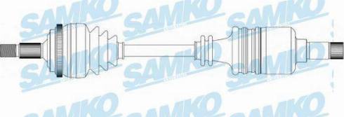 Samko DS38163 - Приводний вал autozip.com.ua