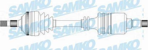 Samko DS38133 - Приводний вал autozip.com.ua