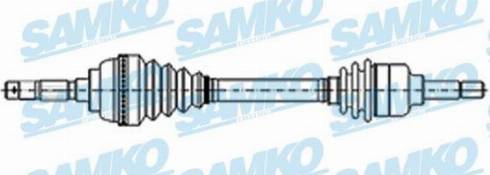 Samko DS21063 - Приводний вал autozip.com.ua