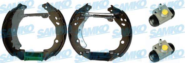 Samko KEG551 - Комплект гальм, барабанний механізм autozip.com.ua