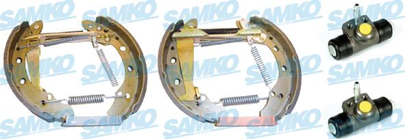 Samko KEG125 - Комплект гальм, барабанний механізм autozip.com.ua